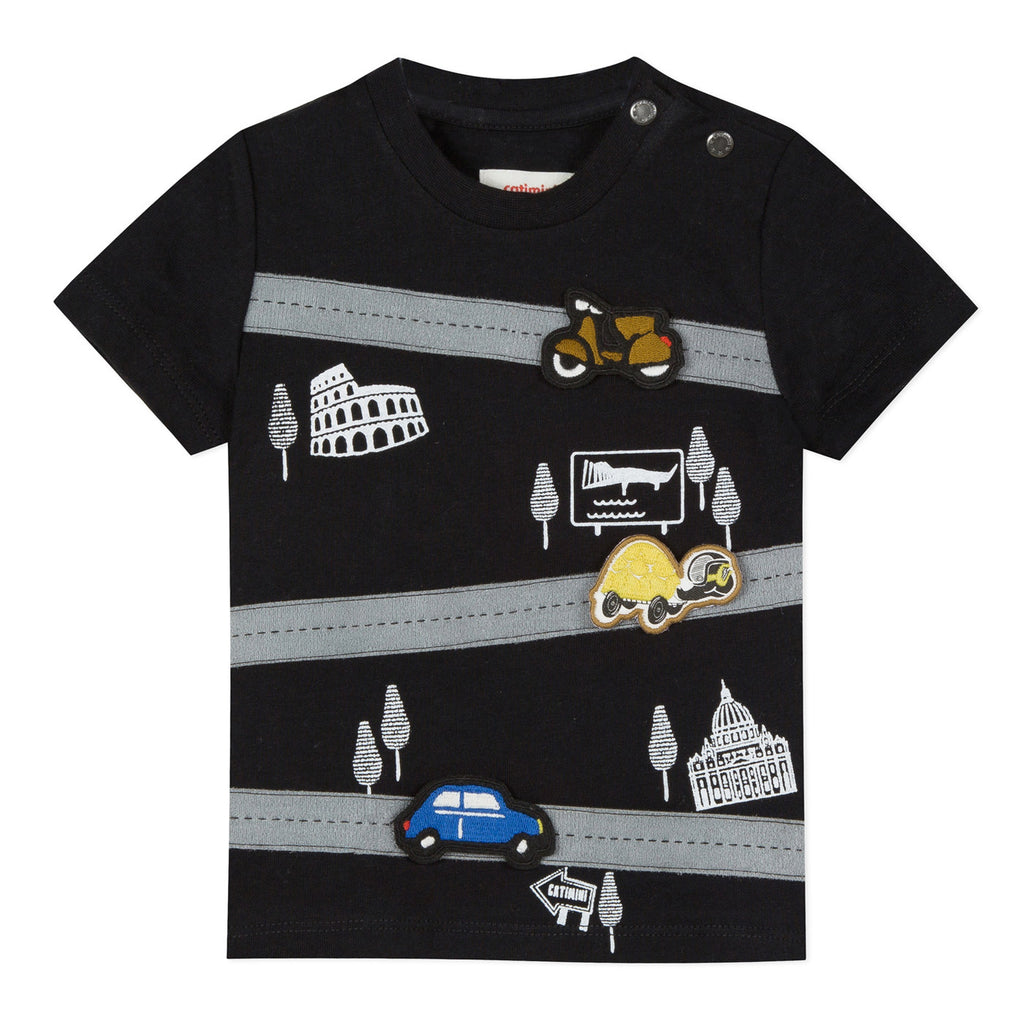 Catimini Fun T-Shirt with Mignon Velcro Petit – Badges