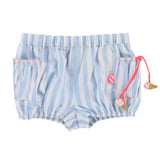 Baby Girls Poplin Striped Shorts